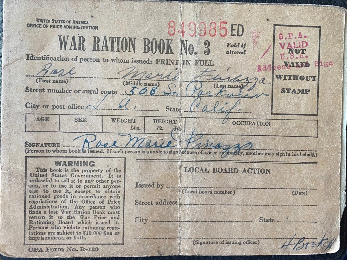 War Ration Books